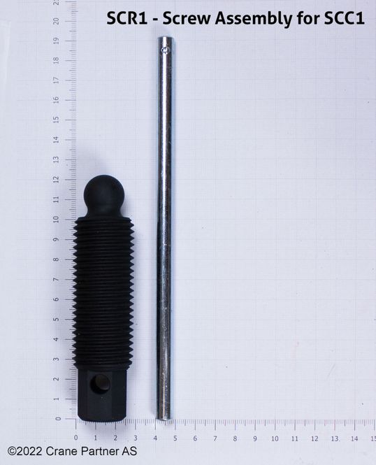 Hovedbilde SCR1 - Skrue og håndtak til skruklype ...